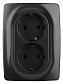 Розетка ЭРА 12 2x2P E Schuko 16A 250V 12-2106-05 Б0031232 - фото №1