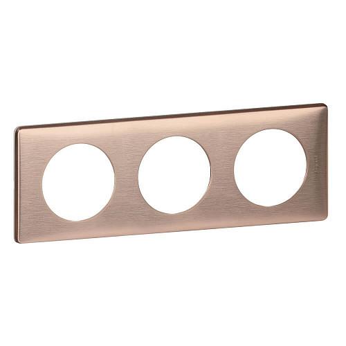 Рамка 3-постовая Legrand Celiane медь 068993