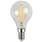 Лампа светодиодная филаментная ЭРА E14 5W 2700K прозрачная F-LED P45-5W-827-E14 Б0043437 - фото №1