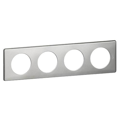 Рамка 4-постовая Legrand Celiane сильвер пунктум 068724