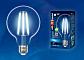 Лампа светодиодная филаментная Uniel E27 10W 4000K прозрачная LED-G95-10W/4000K/E27/CL PLS02WH UL-00004863 - фото №2