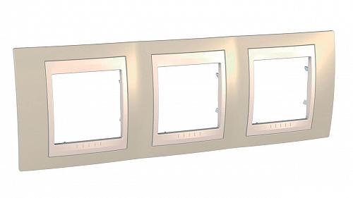 Рамка 3-постовая Schneider Electric Unica Хамелеон MGU6.006.567