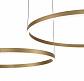 Подвесной светодиодный светильник Indigo Galass 14001/2P Gold V000011L - фото №3