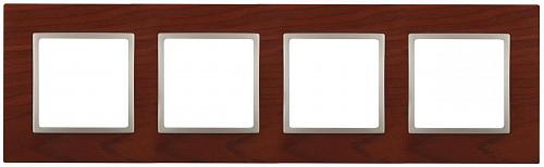 Рамка 4-постовая ЭРА Elegance 14-5304-08 Б0034585