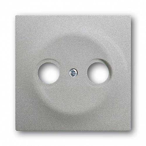 Лицевая панель ABB Impuls розетки TV-R серебристо-алюминиевый 2CKA001753A0040