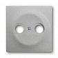Лицевая панель ABB Impuls розетки TV-R серебристо-алюминиевый 2CKA001753A0040 - фото №1