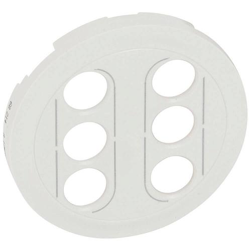 Лицевая панель Legrand Celiane розетки аудио/видео 2xRCA белая 068214