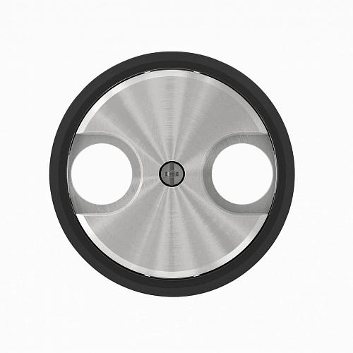 Лицевая панель ABB Sky Moon розетки TV-R cтекло чёрное 2CLA865000A1501