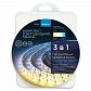 Светодиодная лента Apeyron 14,4W/m 60LED/m 5050SMD теплый белый/холодный белый 2,5M 10-222 - фото №4
