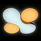 Потолочный светодиодный светильник Ambrella light Orbital Granule FG1055/1 WH 52W D360*360 - фото №2