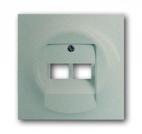 Лицевая панель ABB Impuls розетки 2хUAE шампань-металлик 2CKA001753A9038