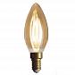Лампа светодиодная филаментная диммируемая E14 4W 2200K золотая 057-097 - фото №2