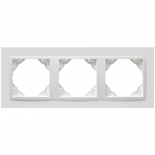 Рамка 3-постовая Efapel Logus 90 Animato белый/белый 90930 TBB