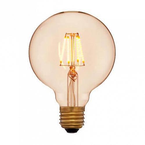 Лампа светодиодная филаментная E27 4W 2200K золотая 056-779a