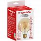 Лампа светодиодная филаментная Thomson E27 6W 1800K шар прозрачная TH-B2169 - фото №2