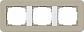 Рамка 3-постовая Gira E3 серо-бежевый/белый глянцевый 0213418 - фото №1