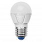 Лампа светодиодная Uniel E27 6W 3000K матовая LED-G45-6W/WW/E27/FR ALP01WH 07906 - фото №1