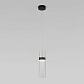 Подвесной светодиодный светильник Eurosvet Lumen 50244/1 LED черный/прозрачный - фото №1