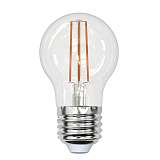 Лампа светодиодная филаментная Uniel E27 13W 4000K прозрачная LED-G45-13W/4000K/E27/CL PLS02WH UL-00005908