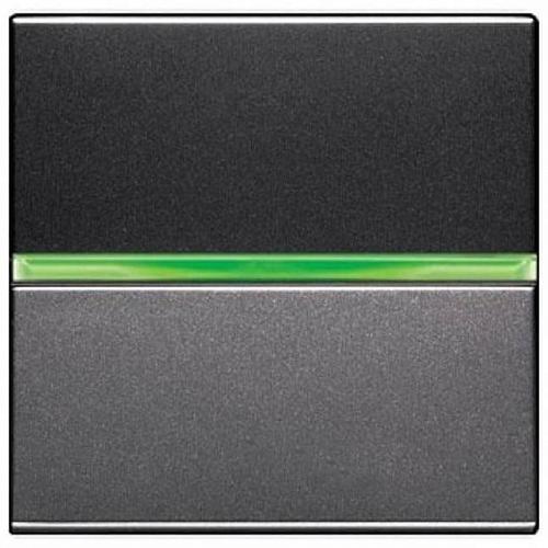 Переключатель одноклавишный ABB Zenit 16A 250V с подсветкой антрацит 2CLA220250N1801