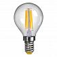 Лампа светодиодная филаментная Voltega E14 4W 2800К прозрачная 4677 - фото №1