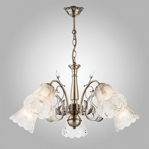 Подвесная люстра Eurosvet 30009/5 античная бронза