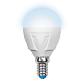 Лампа светодиодная Uniel E14 7W 4000K матовая LED-G45 7W/NW/E14/FR PLP01WH UL-00002417 - фото №1