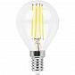 Лампа светодиодная филаментная Feron E14 5W 2700K Шар Прозрачная LB-61 25578 - фото №2
