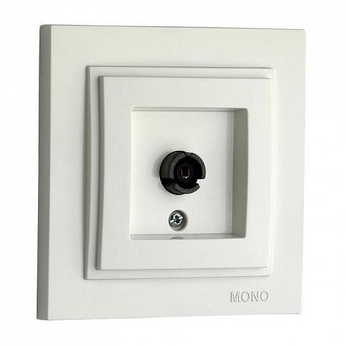 Розетка TV концевая Mono Electric Despina экран белый 102-190005-138