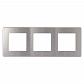 Рамка 3-постовая ЭРА 12 сатин алюминий 12-5103-03 Б0052521 - фото №1