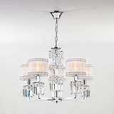 Подвесная люстра Eurosvet 10099/5 хром/прозрачный хрусталь Strotskis