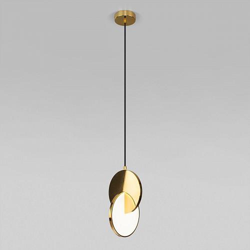 Подвесной светодиодный светильник Eurosvet Lang 50225/1 Led золото