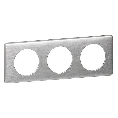 Рамка 3-постовая Legrand Celiane алюминий 068923