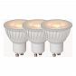 Лампа светодиодная диммируемая Lucide GU10 5W 3000K белая (3 шт.) 49006/15/31 - фото №1