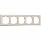 Рамка на 5 постов Werkel Stark слоновая кость W0051803 4690389161933 - фото №1