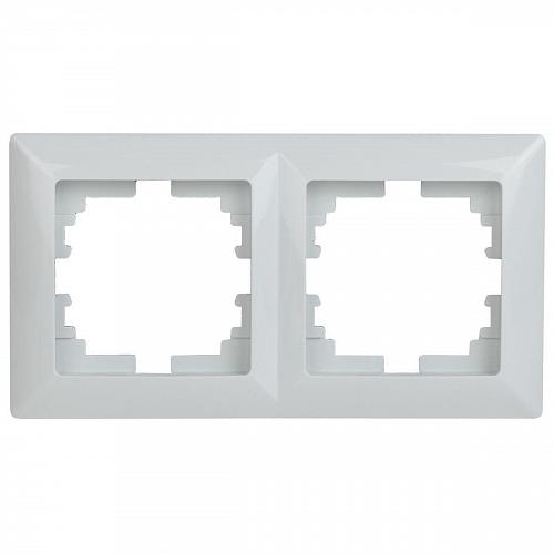 Рамка 2-постовая ЭРА Intro Solo белый 4-502-01 Б0043410