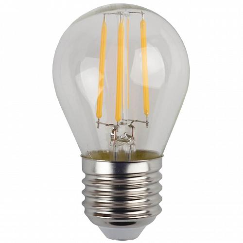 Лампа светодиодная филаментная ЭРА E27 5W 4000K прозрачная F-LED P45-5W-840-E27 Б0043439