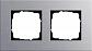 Рамка 2-постовая Gira Esprit алюминий 021217 - фото №1