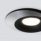 Встраиваемый светильник Elektrostandard 124 MR16 черный/серебро a053358 - фото №3