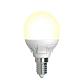 Лампа светодиодная диммируемая Uniel E14 7W 3000K матовая LED-G45 7W/3000K/E14/FR/DIM PLP01WH UL-00004302 - фото №1