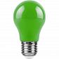Лампа светодиодная Feron E27 3W зеленая LB-375 25922 - фото №1