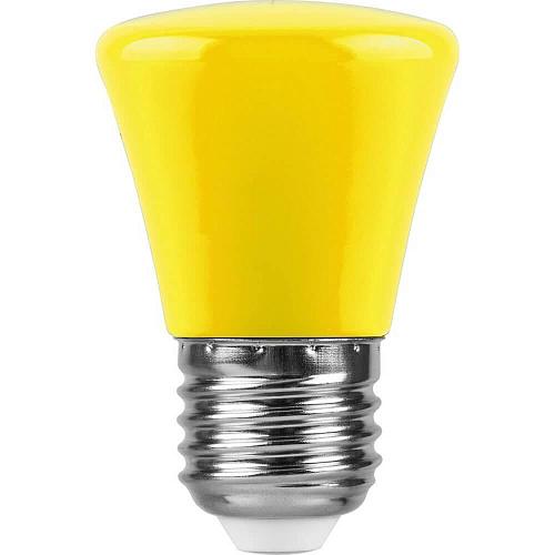 Лампа светодиодная Feron E27 1W желтая LB-372 25935