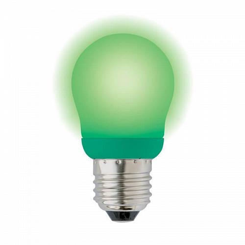 Лампа энергосберегающая (03039) Uniel E27 9W Green зеленый ESL-G45-9/GREEN/E27