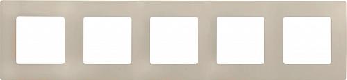 Рамка 5-постовая Legrand Etika слоновая кость 672515