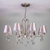 Люстра Eurosvet 10089/8 сатин-никель/прозрачный хрусталь Strotskis