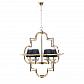 Подвесная люстра Lumina Deco Baltimore LDP 8020-6 GD+BK - фото №1