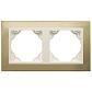 Рамка 2-постовая Efapel Logus 90 Metallo золото/жемчуг 90920 TOP - фото №1