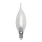 Лампа светодиодная филаментная Uniel E14 6W 3000K матовая LED-CW35-6W/WW/E14/FR PLS02WH UL-00000306 - фото №1