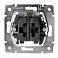 Выключатель двухклавишный Legrand Galea Life 10A 250V 775805 - фото №1