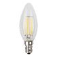 Лампа светодиодная филаментная ЭРА E14 11W 4000K прозрачная F-LED B35-11w-840-E14 Б0046987 - фото №1